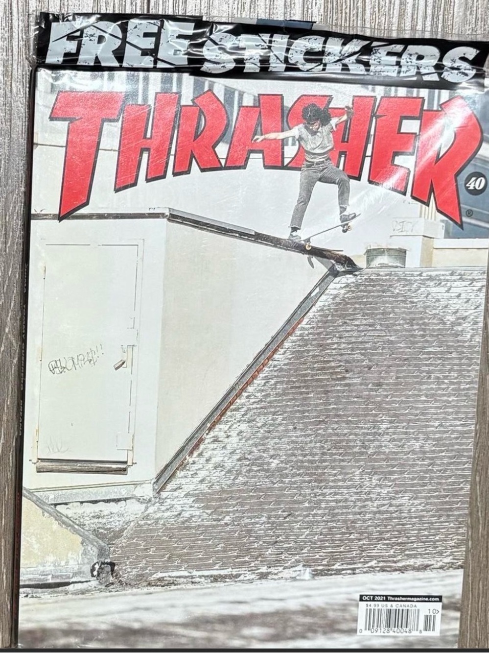 Thrasher Red Logo Skateboard Magazine Art Sticker